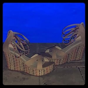 Sexy strappy platform